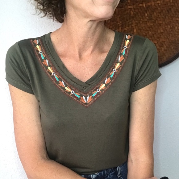 🍍CABLE & GAUGE boho blouse - Picture 2 of 7